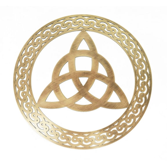 Exclusively Irish Trinity knot round-shaped wall hang