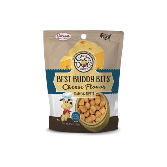 Exclusively Pet Best Buddy Bits Dog Treats Cheese, 5.5 oz