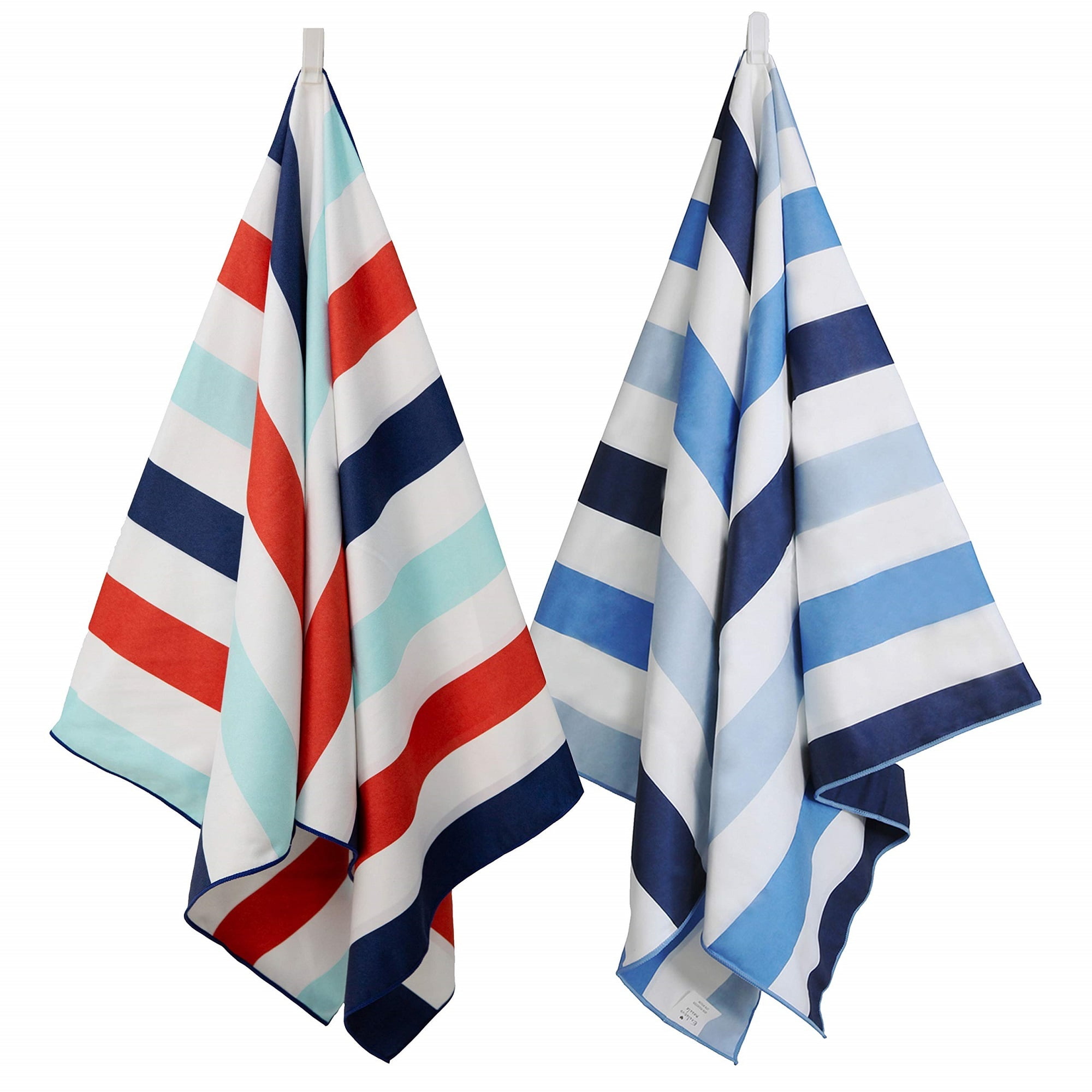 Exclusivo Mezcla 2Pack Microfiber Quick Dry Beach Towel, Oversized