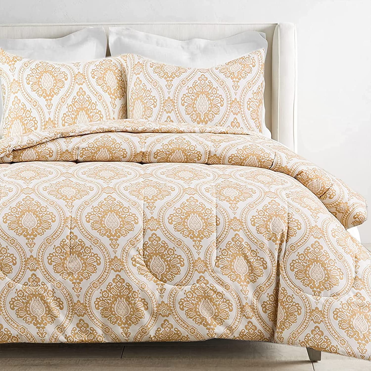 Exclusivo Mezcla Queen Size 3-Piece Boho Damask Comforter Set ...