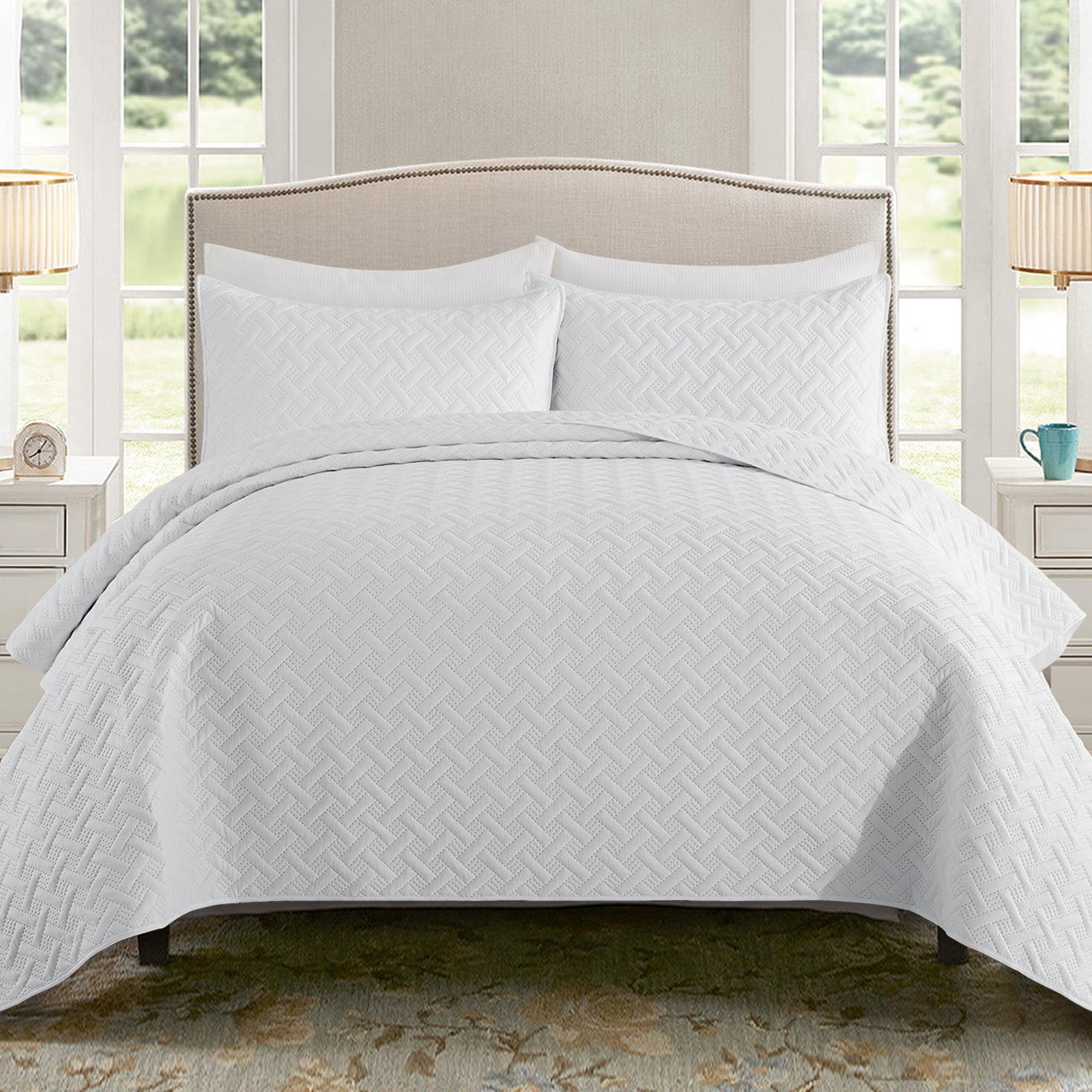 Exclusivo Mezcla King Size Quilt Set, Thin Bed Light Bedspread for All