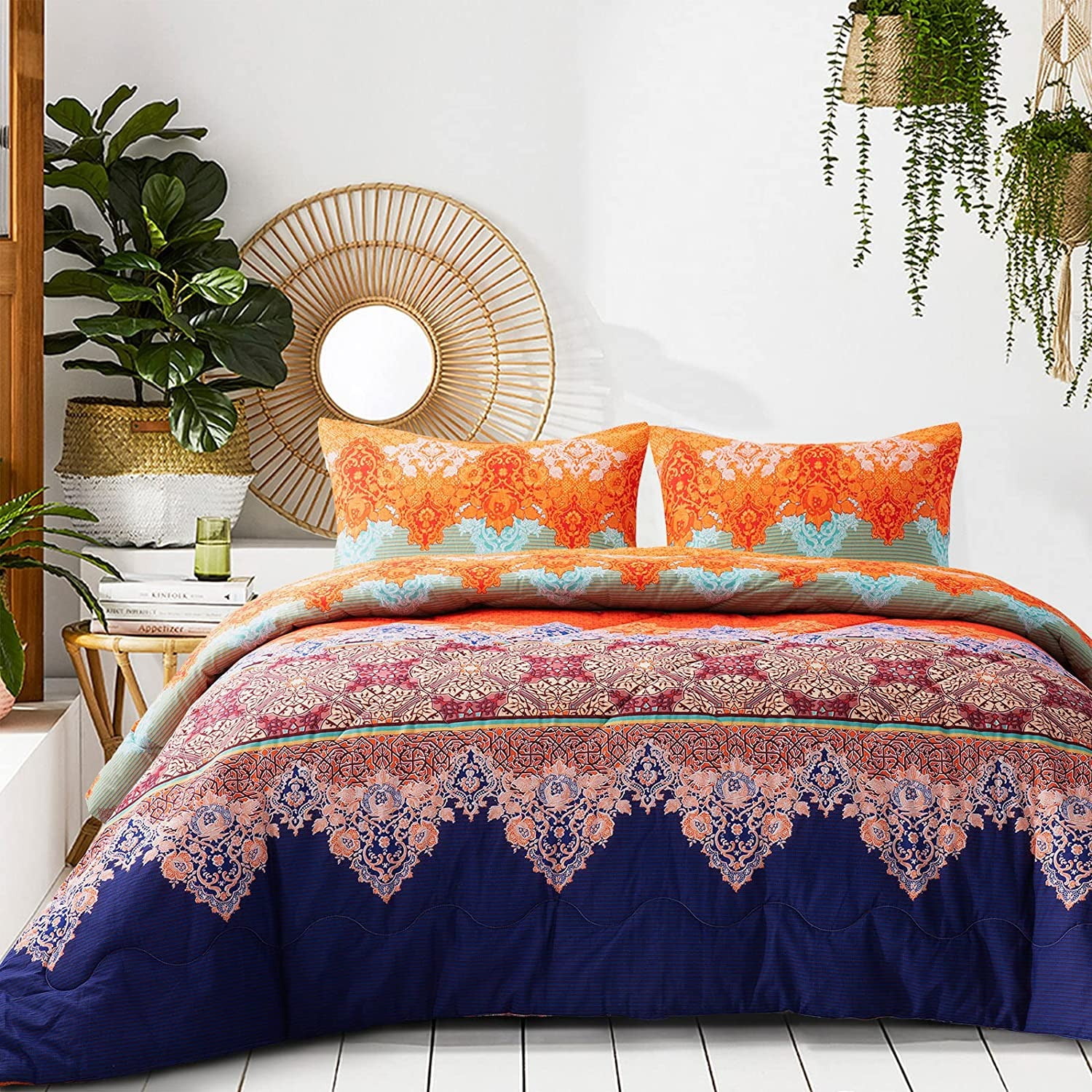 Exclusivo Mezcla 3 Pieces Cotton Comforter Set, Bohemia Bedding Sets ...