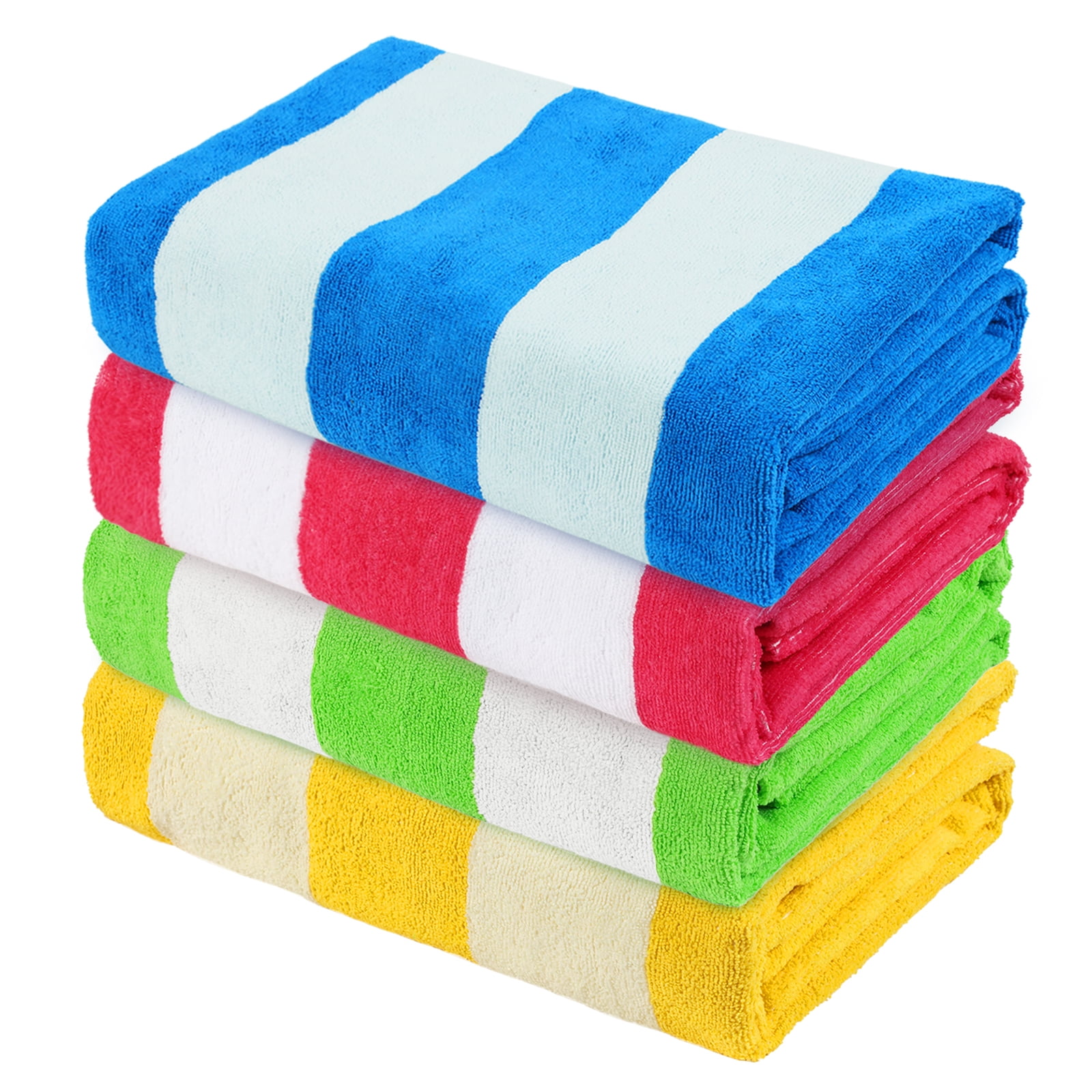 Voova & MOVAS 4Pack XL Large Bath Towels for Adults(34X68) - Cotton - Oversized Pool Beach Towels - Soft and Perfect Travel Towel for Men and