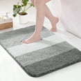 thumbnail image 1 of Exclusivo Mezcla Bathroom Rugs Mat 17x24, Extra Soft Non Slip Absorbent Water Microfiber Bath Rugs, Machine Washable Quick Dry Bath Mats for Bathroom Floor, Shower, Home Decor, Gradient Grey, 1 of 8