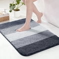 thumbnail image 1 of Exclusivo Mezcla Bathroom Rugs Mat 17x24, Extra Soft Non Slip Absorbent Water Microfiber Bath Rugs, Machine Washable Quick Dry Bath Mats for Bathroom Floor, Shower, Home Decor, Gradient Navy Blue, 1 of 8
