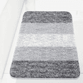 thumbnail image 1 of Exclusivo Mezcla Toilet Rugs U-Shaped 20x24, Extra Soft Non Slip Absorbent Water Microfiber Bath Rugs, Machine Washable Quick Dry Bath Mats for Toilet, Gradient Coffee, 1 of 8