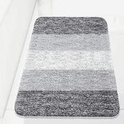Exclusivo Mezcla Toilet Rugs U-Shaped 20x24, Extra Soft Non Slip Absorbent Water Microfiber Bath Rugs, Machine Washable 
