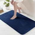 thumbnail image 1 of Exclusivo Mezcla Bathroom Rugs Mat 24x36, Extra Soft Non Slip Absorbent Water Microfiber Bath Rugs, Machine Washable Quick Dry Bath Mats for Bathroom Floor, Shower, Home Decor, Solid Navy Blue, 1 of 8