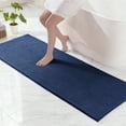 thumbnail image 1 of Exclusivo Mezcla Bathroom Rugs Mat 24x70, Extra Soft Absorbent Chenille Bath Rugs Mat, Quick Dry, Machine Washable Bath Mats for Bathroom Floor, Shower, Home Decor, Navy Blue, 1 of 10