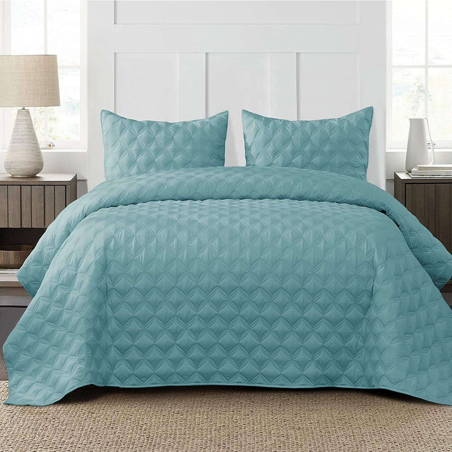 Exclusivo Mezcla Lightweight Bed Quilt Set for All Seasons, King Size