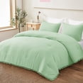 thumbnail image 1 of Exclusivo Mezcla Boho Pom Pom Ball Fringe Twin Comforter Set, 2 Pieces Sage Green Lightweight Down Alternative Bedding Comforter Sets for All Seasons (1 Comforter and 1 Pillowcase), 1 of 7