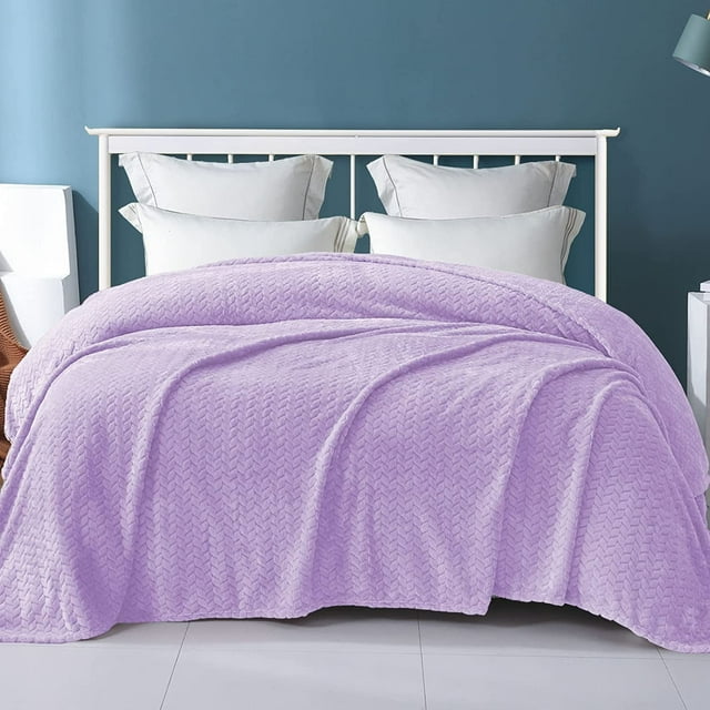 Exclusivo Mezcla King Size Flannel Fleece Blanket, 90x104 Inches Soft