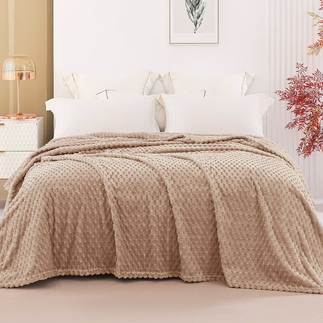 Exclusivo Mezcla King Size Flannel Fleece Blanket, 90x104 Inches