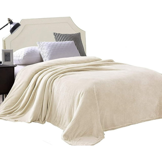 Exclusivo Mezcla King Size Flannel Fleece Velvet Plush Bed Blanket as