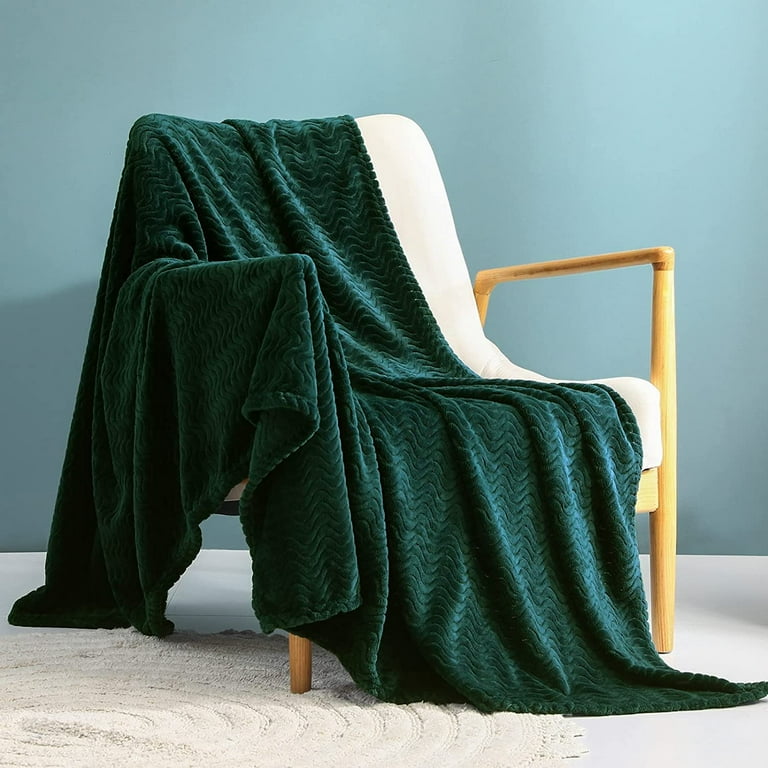 Large emerald green throw new arrivals