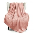thumbnail image 1 of Exclusivo Mezcla Fleece Throw Blanket for Couch, Sofa, 300GSM Super Soft and Warm Blankets, Pink Throw All Season Use, Cozy, Plush, Lightweight, 50x60 Inches, 1 of 8