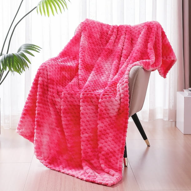 Exclusivo Mezcla Large Soft Fleece Throw Blanket, 50x70 Inches Stylish