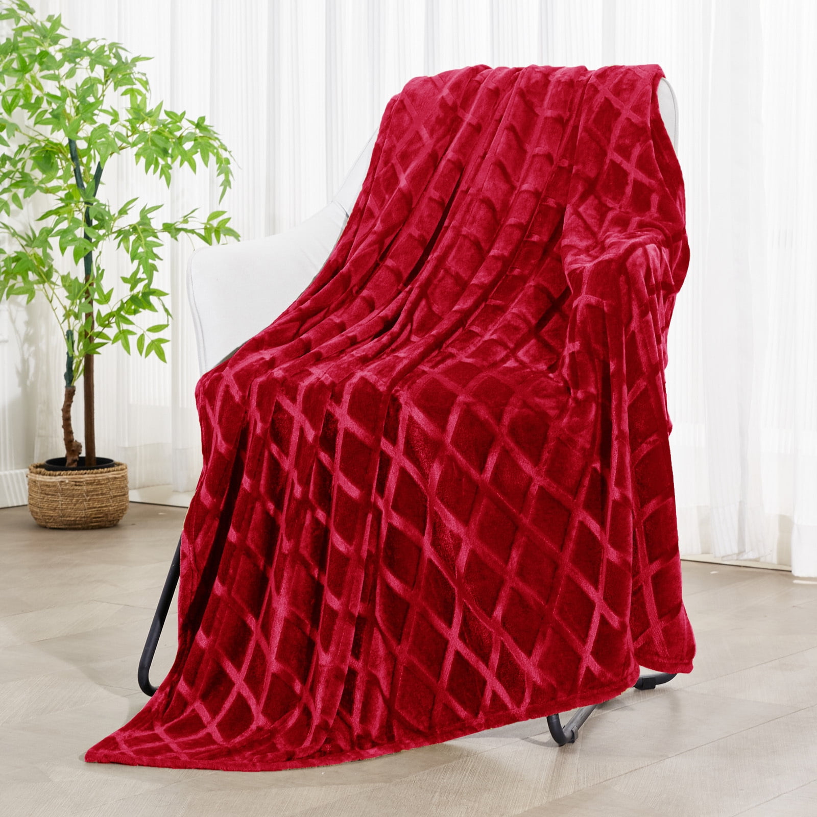 Exclusivo Mezcla Large Soft Throw Blanket for Couch, 50x70 Inches