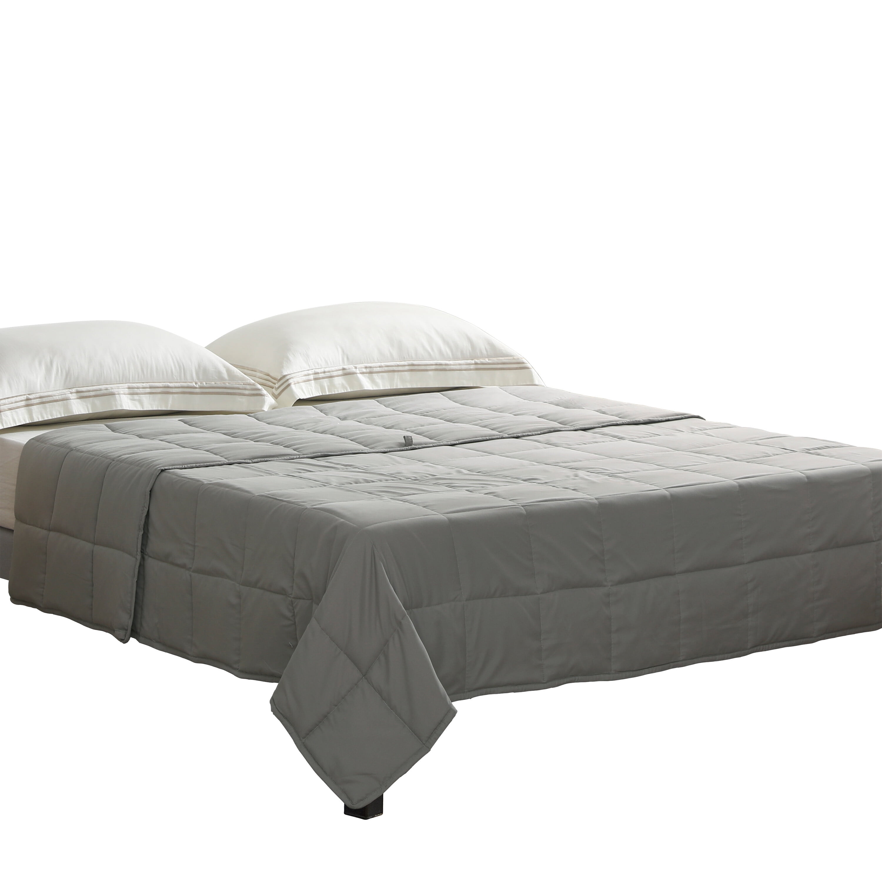 Exclusivo Mezcla Light Grey Weighted Blanket (60"x80" 20lbs),Queen Size