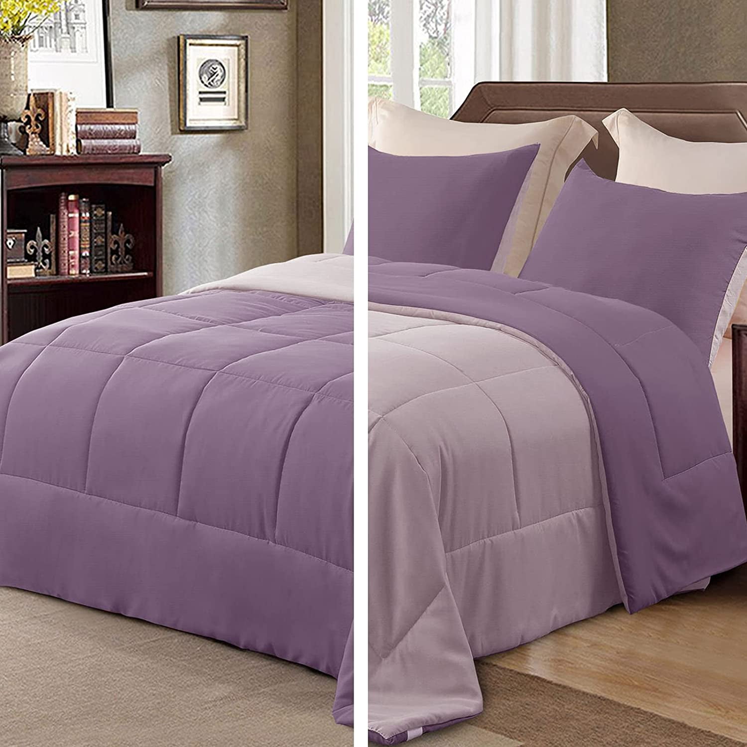 Exclusivo Mezcla Ultra Soft Lightweight Reversible 3Piece Comforter