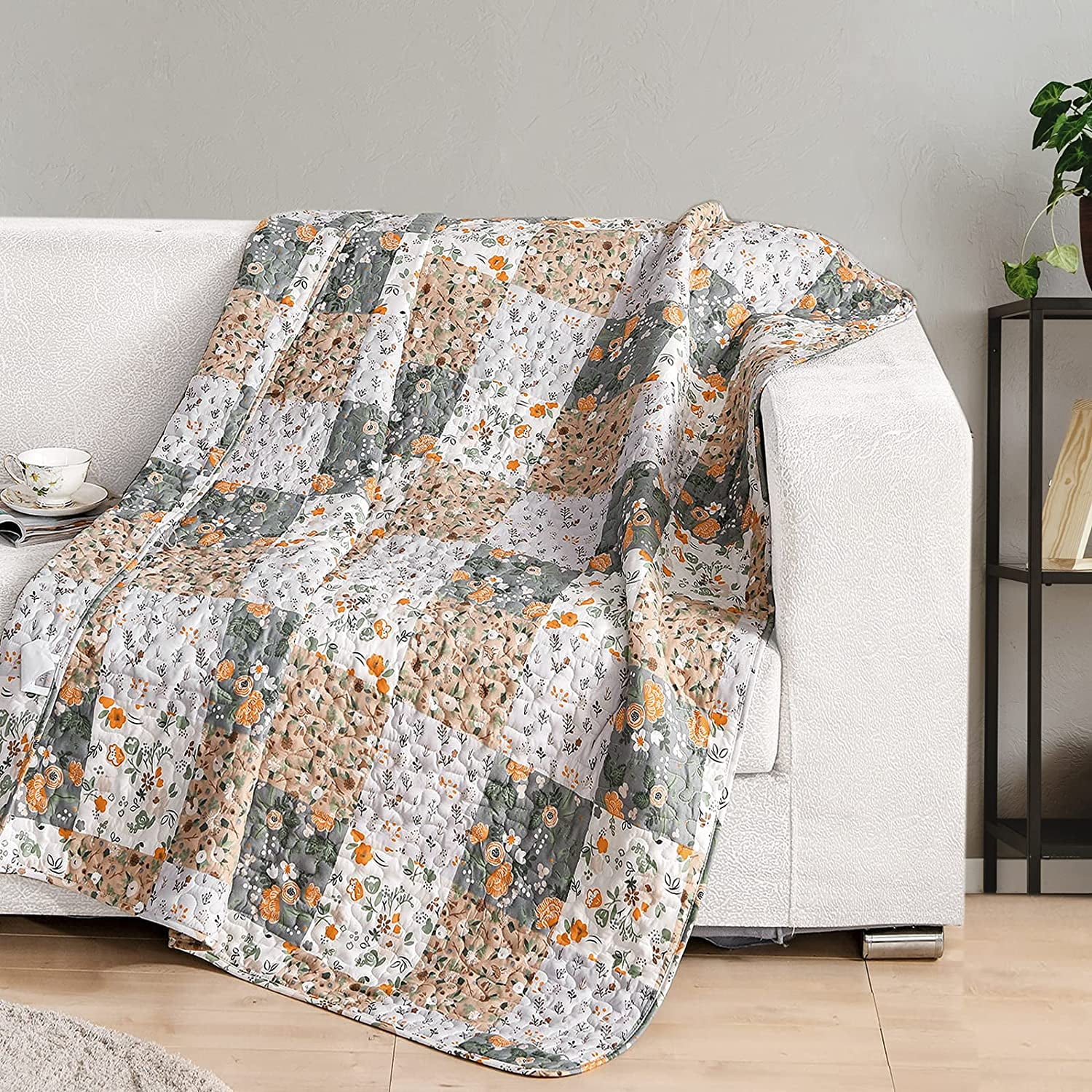 Patchwork throws for sofas sale