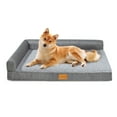 Exclusivo Mezcla Orthopedic Dog Bed for Medium Dogs 36''X24'', L Shaped
