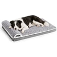 thumbnail image 1 of Exclusivo Mezcla Orthopedic Dog Bed with Head Pillow for Large Dogs 42"x28", Removable and Machine-Washable Cover, Grey, 1 of 9