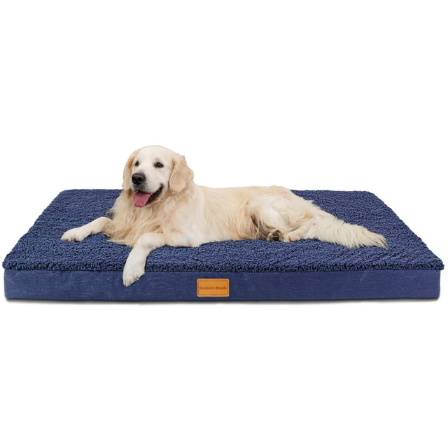 Exclusivo Mezcla Orthopedic XL Dog Bed for Large Dogs 42''X28'', Egg
