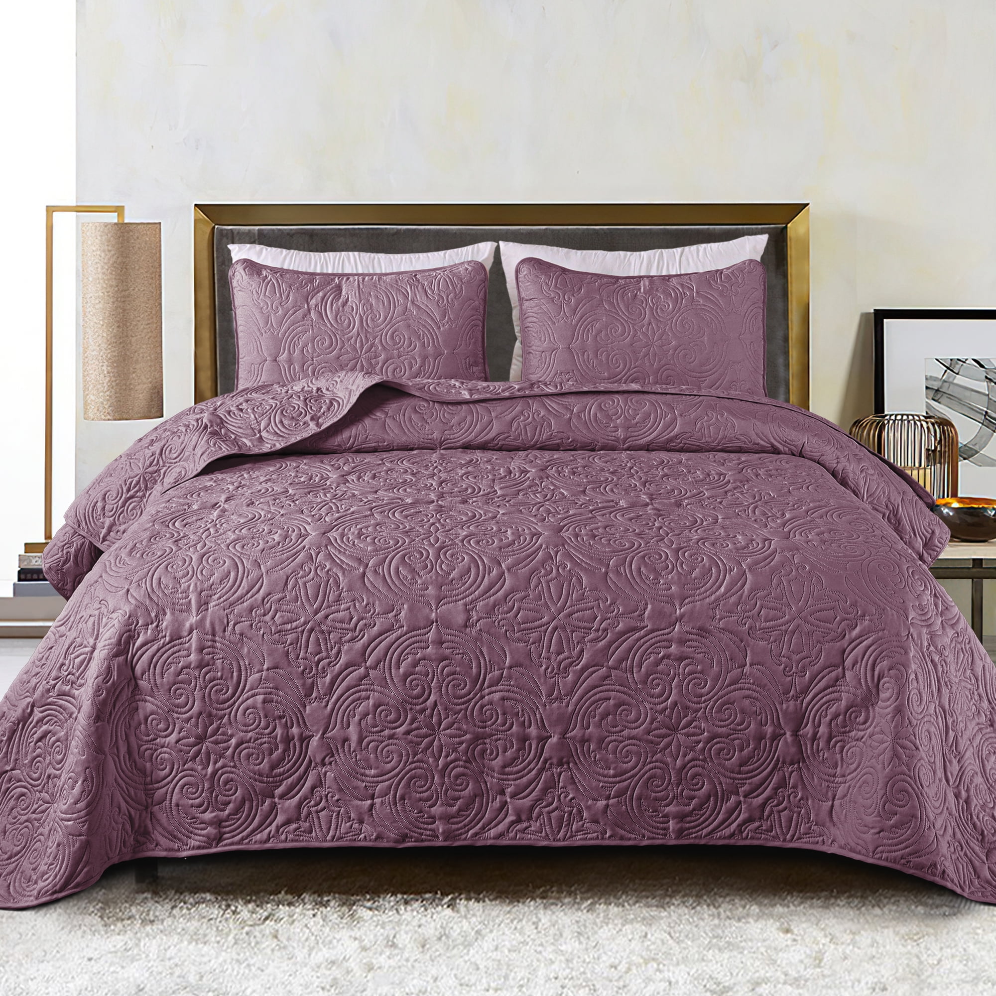 "Exclusivo Mezcla Cal King Quilt Set, Lightweight Vintage Bedspread