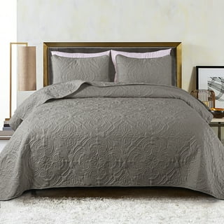 Grey quilt set outlet queen