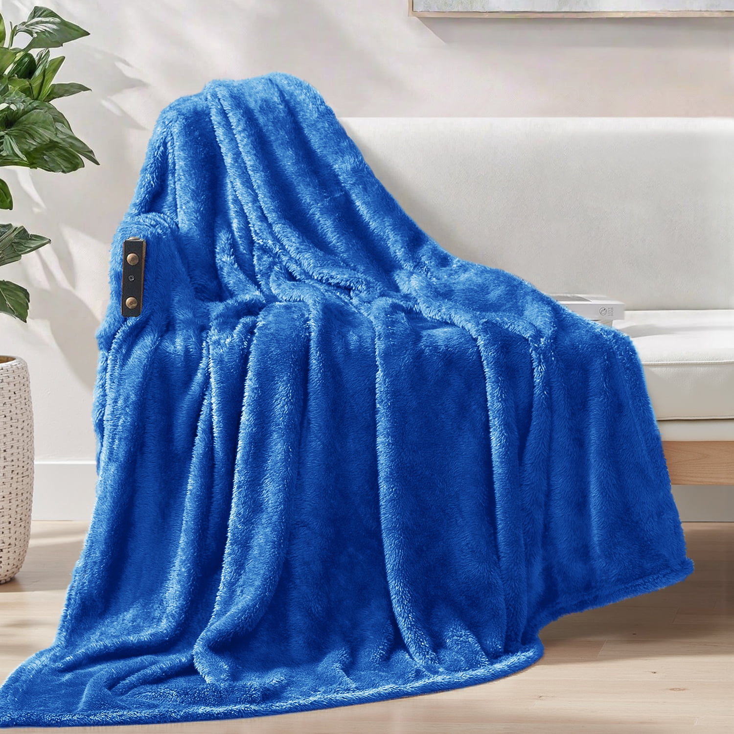 Exclusivo Mezcla, Plush Fuzzy Fleece Throw Blanket, 50