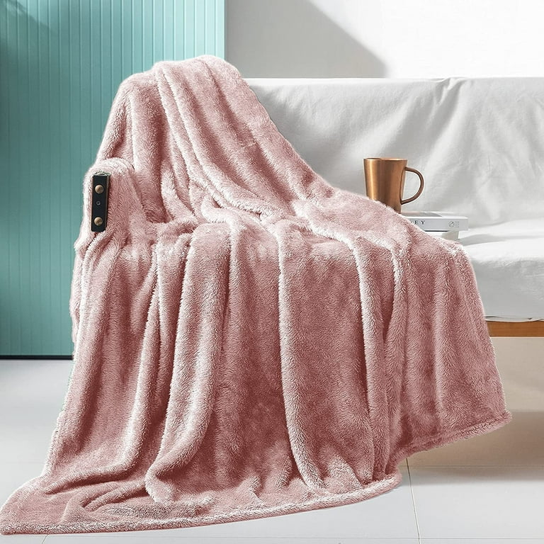 Exclusivo Mezcla Plush Fuzzy Large Fleece Throw Blanket 50