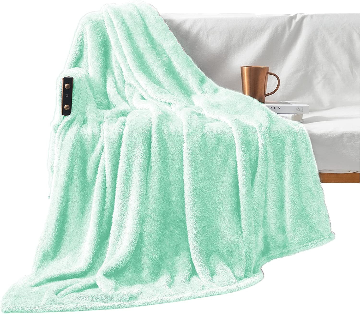 Exclusivo Mezcla Large Cozy Silk Touch Microfiber Fleece Throw Blanket 50 x 70
