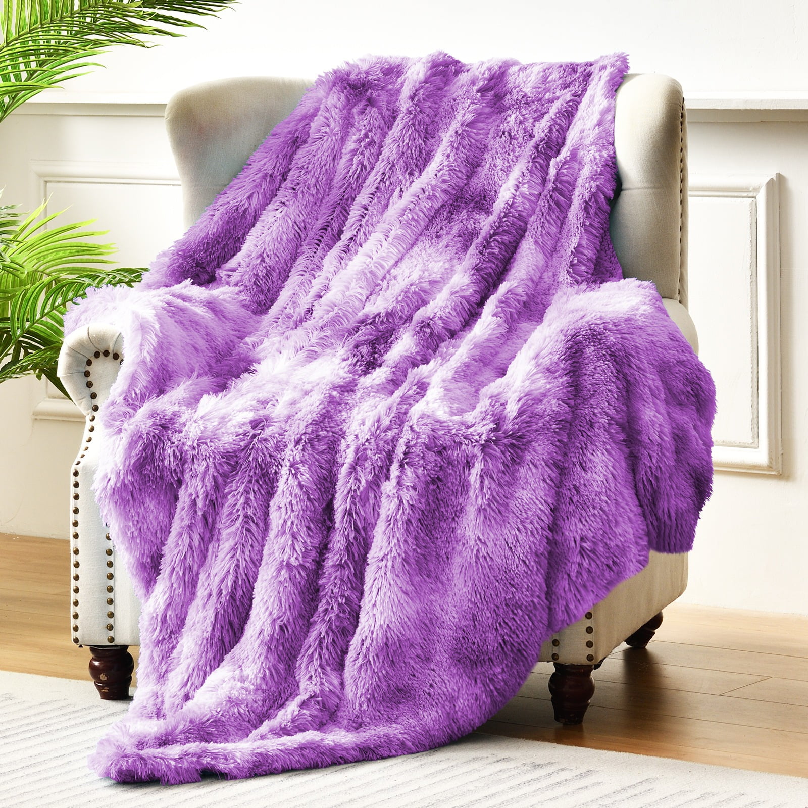 Exclusivo Mezcla Ultra Soft Throw Blanket, Large Flannel Fleece Blanket for Couch/Bed/Sofa