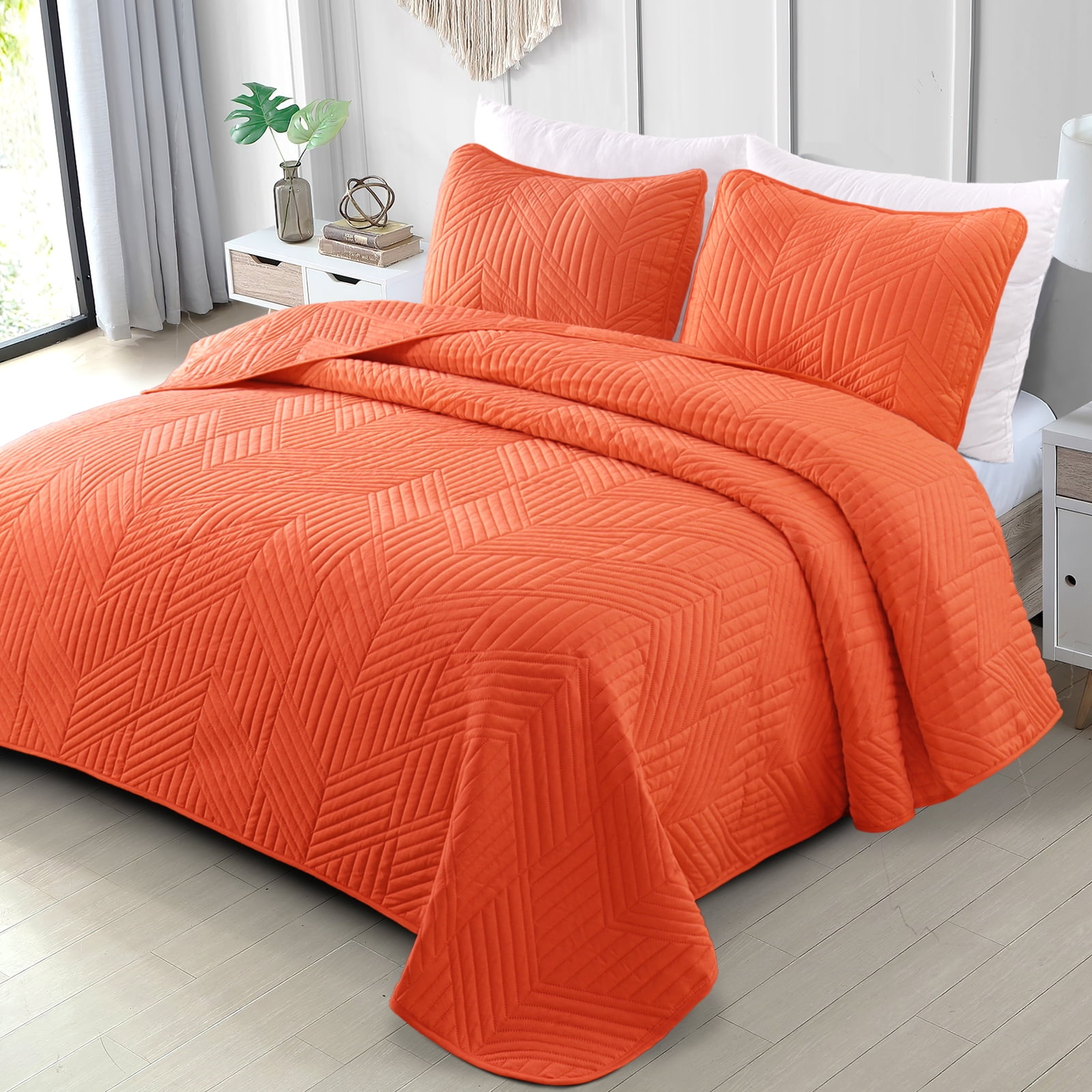 Exclusivo Mezcla Ultrasonic Full Queen Quilt Bedding Set, Lightweight