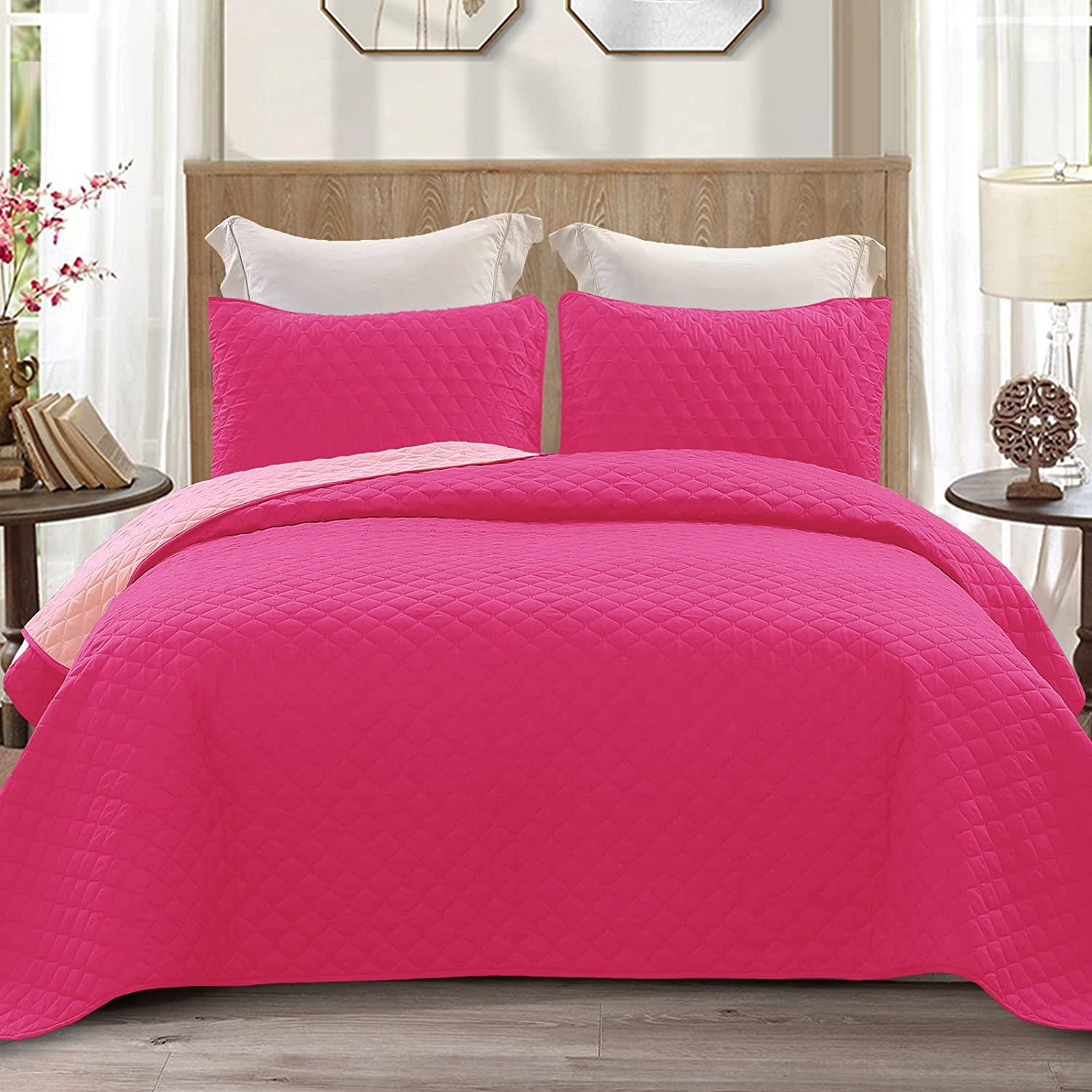 https://i5.walmartimages.com/seo/Exclusivo-Mezcla-Ultrasonic-Reversible-3-Piece-Queen-Size-Quilt-Set-with-Pillow-Shams-Lightweight-Bedspread-Coverlet-Bed-Cover-Hot-Pink-92-x88_b16efd16-a269-47e5-a7fe-16b54bcd9e0a.35a905f29a703fb1a8aea4b87bd3945f.jpeg