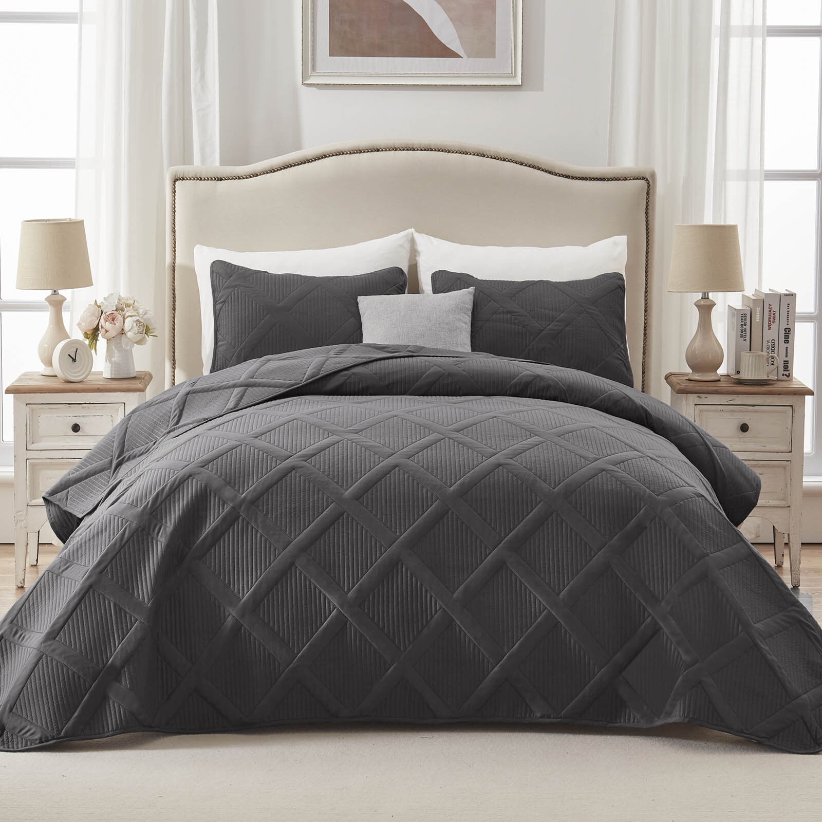 Exclusivo Mezcla Ultrasonic Twin/ Twin XL Quilt Set, Lightweight