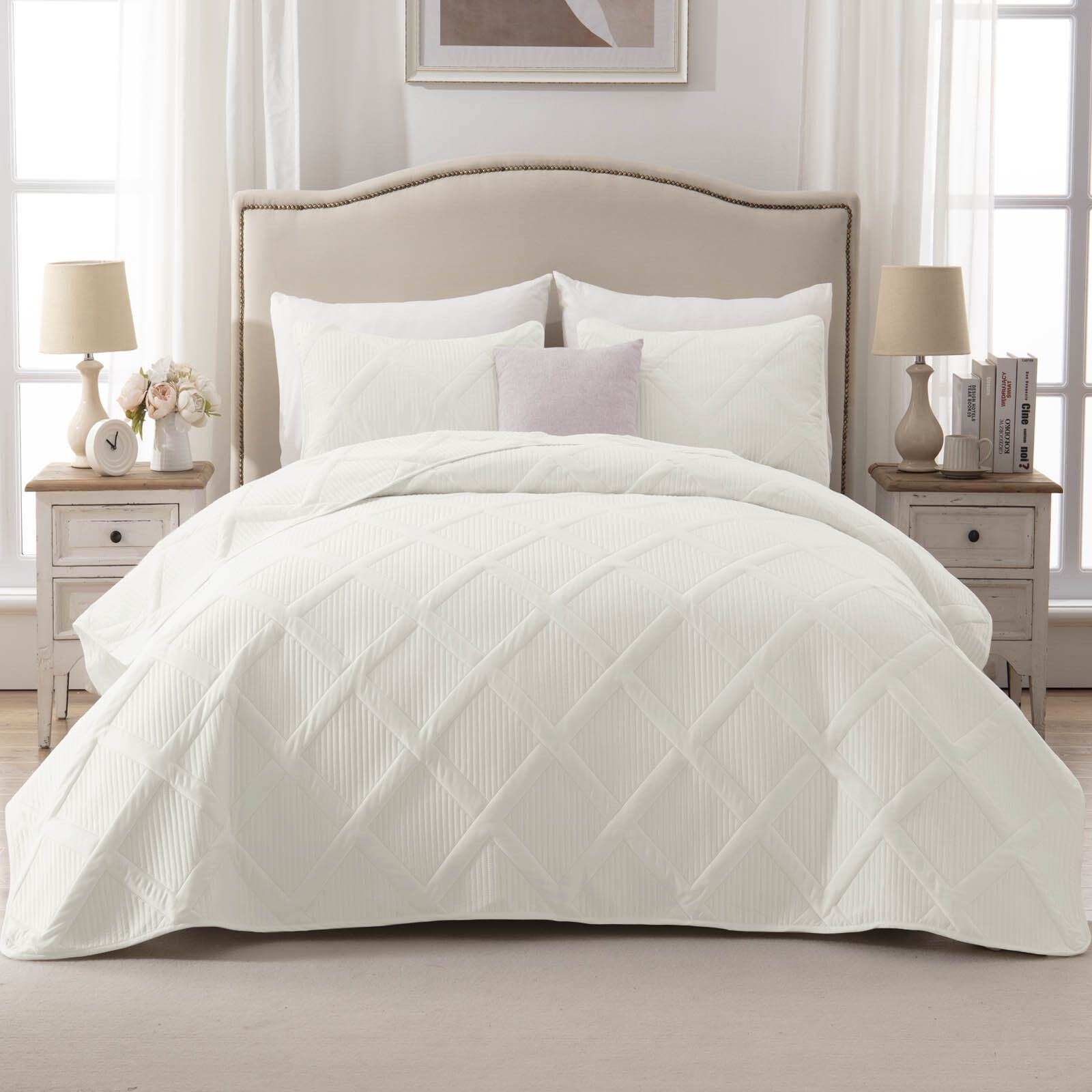 Exclusivo Mezcla Ultrasonic Twin/ Twin XL Quilt Set, Lightweight