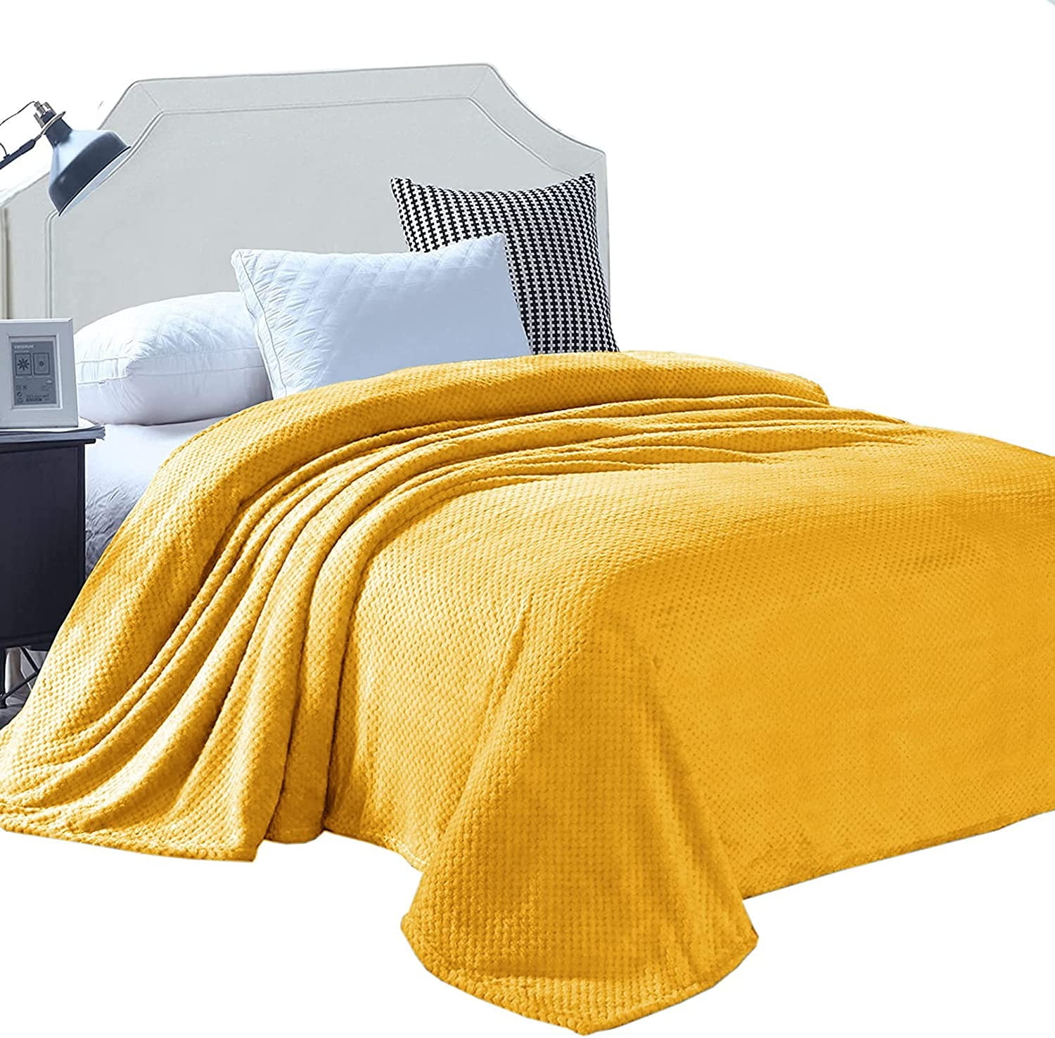Mustard bed blanket new arrivals