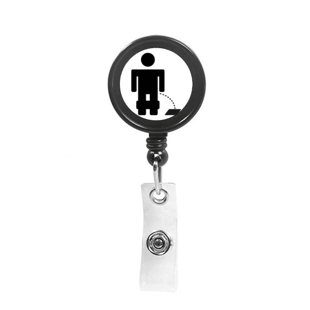 Excretion Liquid Clothing Hygiene Retractable Keychain Badge Holder ID Badge