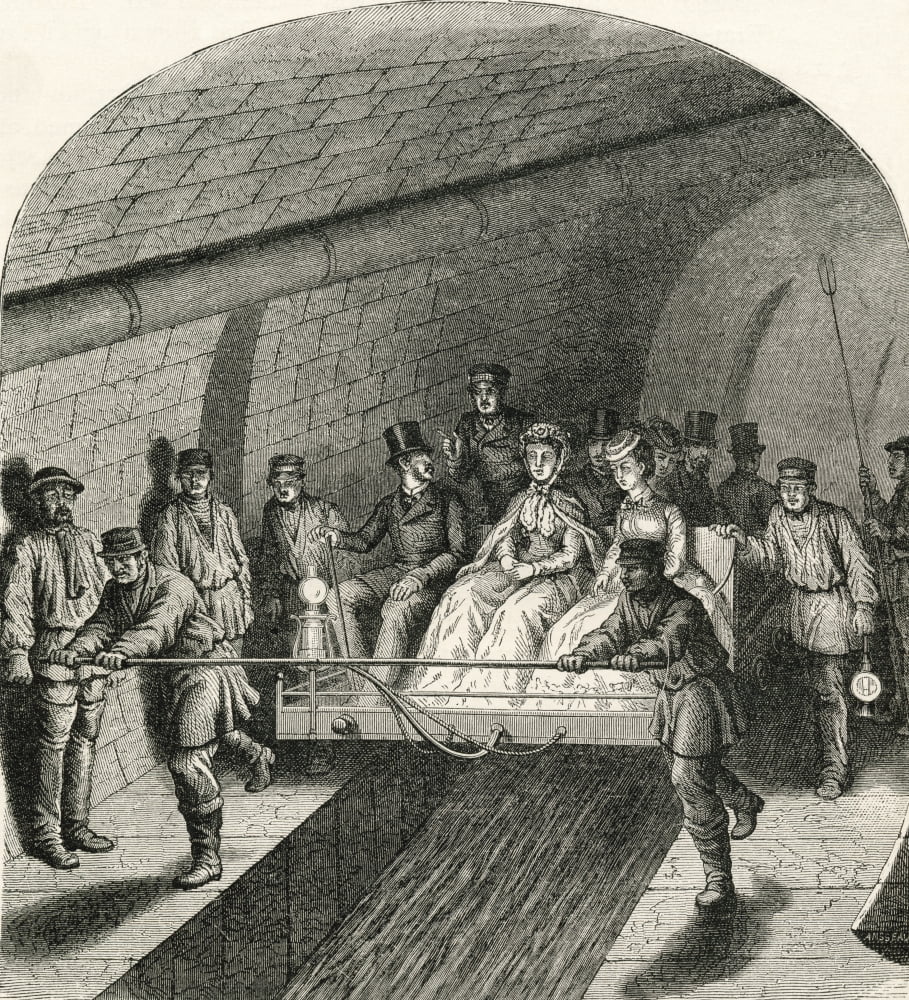 Excursion In The Paris Sewers In The 19Th Century From French Pictures By The Rev Samuel G Green Published 1878 Canvas Art - Ken Welsh Design Pics (14 x 15)