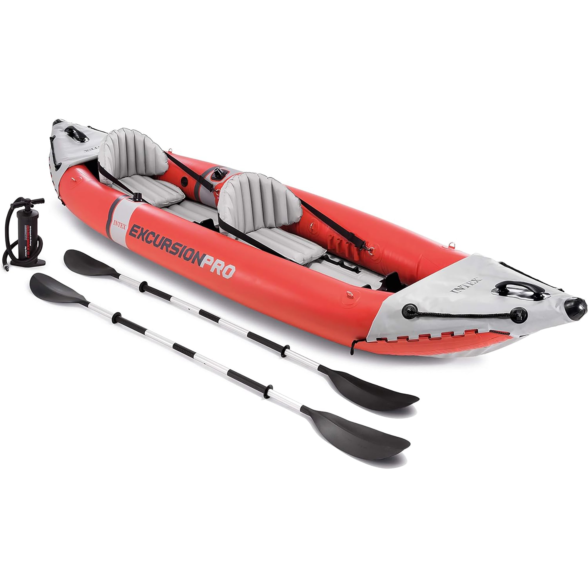 Excursion Pro 151 x 37 x 18" K2 Inflatable Kayak W/ Aluminum Oars, Pump, Fishing Rod Holders, Carry Bag - image 1 of 13