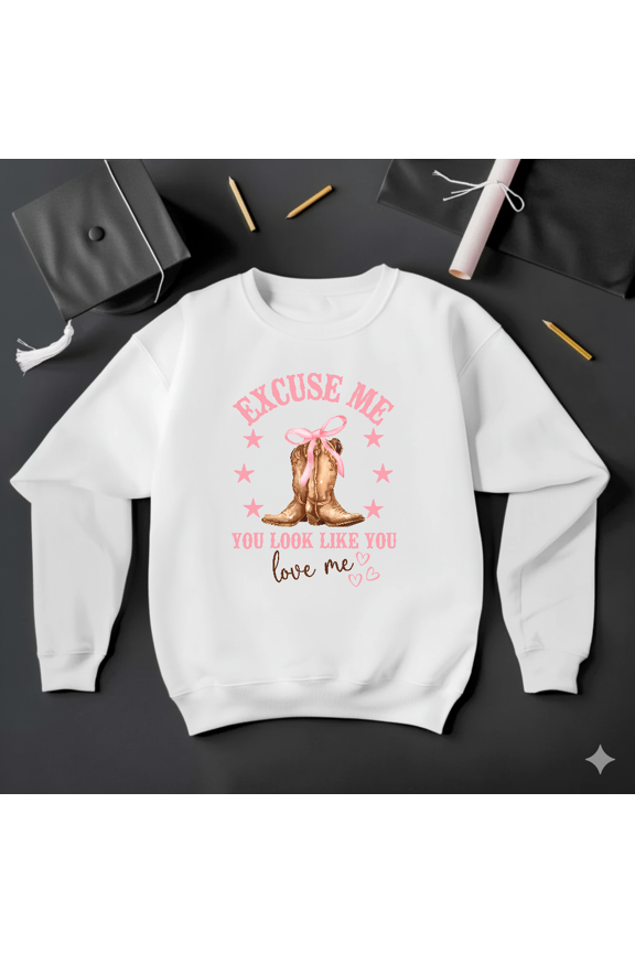 Excuse Me You Look Like You Love Me Sarcastic Funny Quote Sweatshirt V41401, up to size 5XL