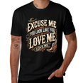 thumbnail image 1 of Excuse Me You Look Like You Love Me Vintage Graphic Mens T Shirts Cotton Short Sleeve T-Shirt Crew Neck Tees Casual Shirt, 1 of 5