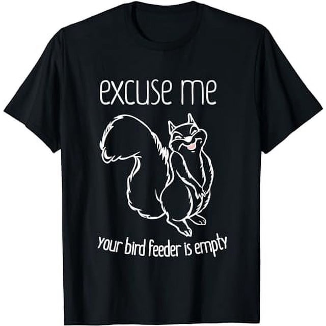 "Excuse Me... Your Birdfeeder Is Empty" Car Magnet - 5 Inch Vinyl Decal, Outdoor Durable, Funny Bumper Sticker