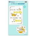 thumbnail image 1 of Excuse The Weeds I'm Feeding the Bees 2 Pack Magnet, 1 of 2