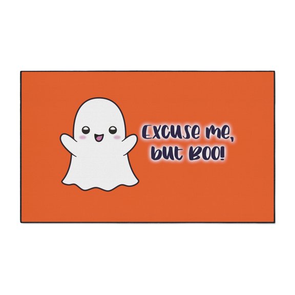 Excuse me, but Boo! Heavy Duty Floor Mat by JC Designs