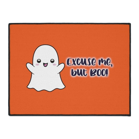 Excuse me, but Boo! Heavy Duty Floor Mat by JC Designs