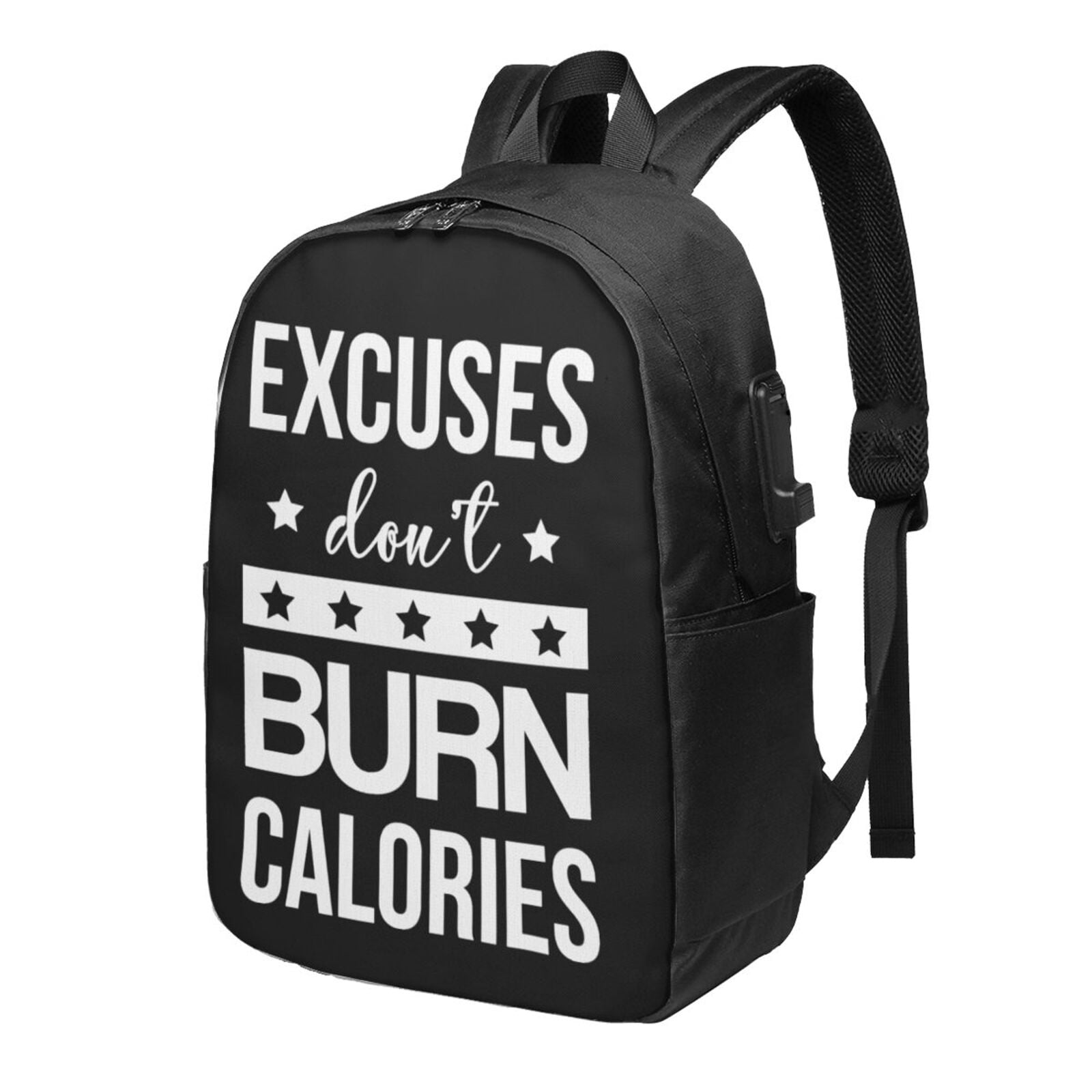Excuses Don'T Burn Calories Backpack Lightweight Laptop Backpack