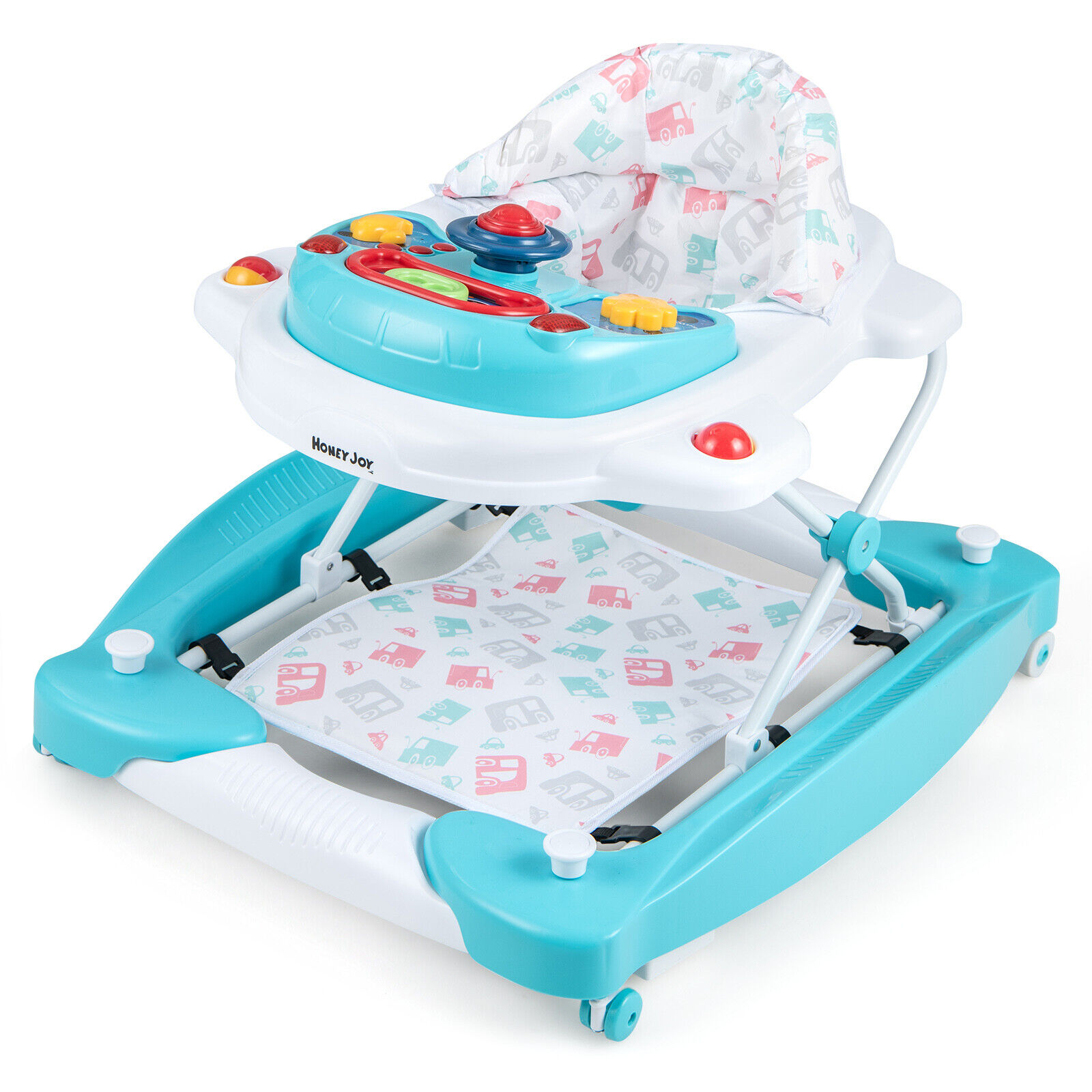 Exdeerjoy 6in1 Folding baby Walker with adjustable baby activity